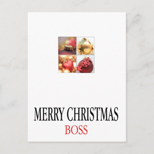 Chef Frohe Weihnachtskarte Feiertagspostkarte (Vorderseite)