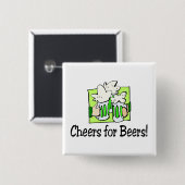 Chef für Bier St Patty Day Button (Vorne & Hinten)