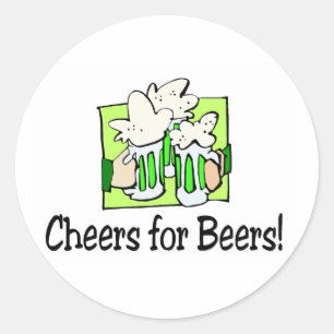 Chef für Bier St Patty Day Runder Aufkleber