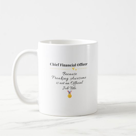 Chef für Finanzen Kaffeetasse (Links)