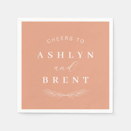 Chef für Terracotta Wedding Cocktail Napkins Serviette