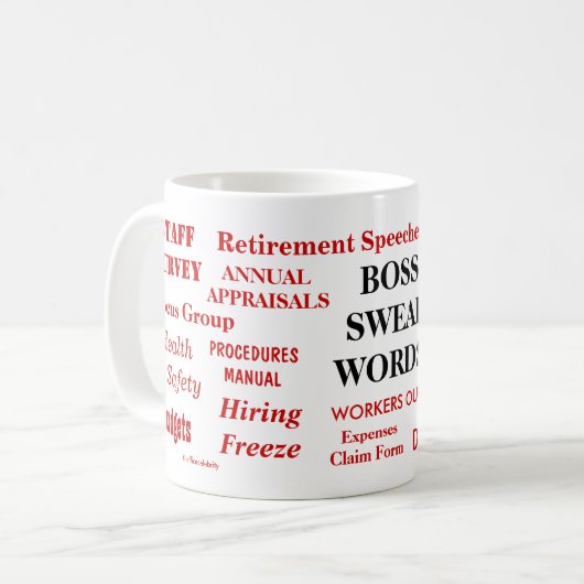 Chef-Geschenk - lustigste Chef-Witz-Tasse - Kaffeetasse (Vorderseite Links)