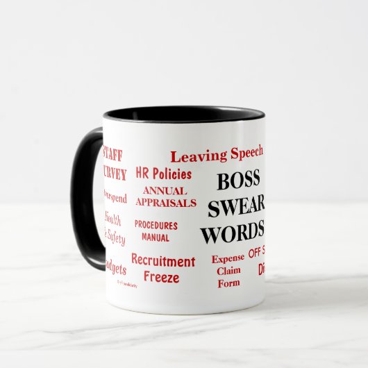 Chef-Geschenk-Tasse - ärgerlicher Witz - Chef Tasse (Vorderseite Links)