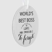 Chef-Geschenk Verzierung der WELT BESTE Ornament (Vorderseite)