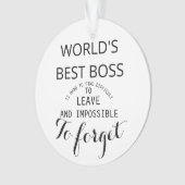 Chef-Geschenk Verzierung der WELT BESTE Ornament (Vorderseite)