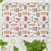 Chef Gift | No One Who Cooks Alone Geschirrtuch (Gefaltet)