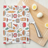 Chef Gift | No One Who Cooks Alone Geschirrtuch (Viertel Falte)