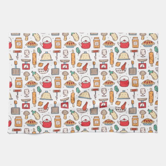 Chef Gift | No One Who Cooks Alone Geschirrtuch (Horizontal)
