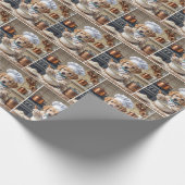 Chef Golden Retriever Puppy Baking Geschenkpapier (Ecke)