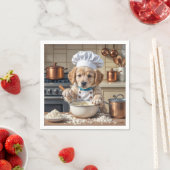 Chef Golden Retriever Welpe  Serviette (Beispiel)
