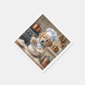 Chef Golden Retriever Welpe  Serviette (Ecke)