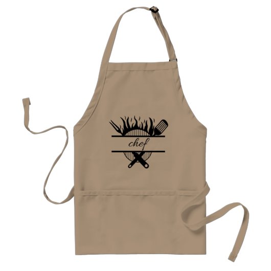 Chef Grill Master BBQ Apron | Funny Cooking Schürze (Vorne)