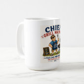 Chef-Grillmeister Kaffeetasse (Vorderseite Links)