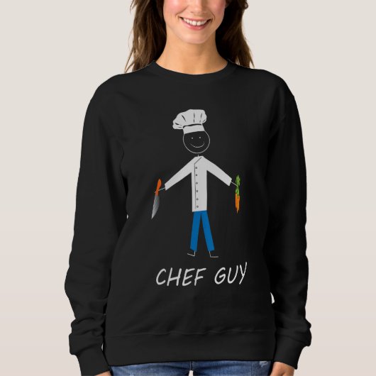 Chef Guy Küche Restaurant Backen Kochen Enthusi Sweatshirt (Vorderseite)