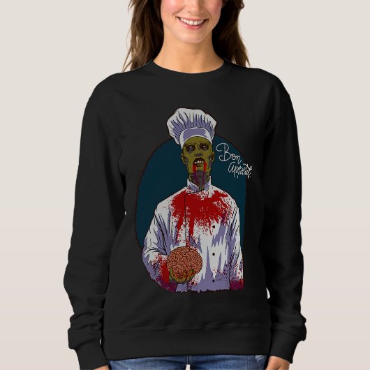 CHEF Halloween  ZOMBIE CHEF Sweatshirt (Vorderseite)