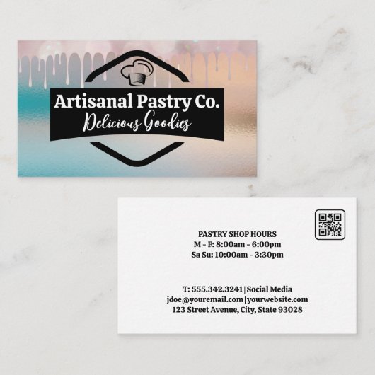 Chef Hat | Bäckerei Visitenkarte (Vorne/Hinten)