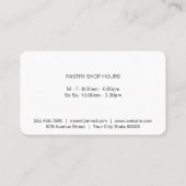 Chef Hat | Culinary Restaurant Visitenkarte (Rückseite)