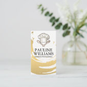 Chef Hat | Küchenkochwerkzeuge Visitenkarte (Stehend Vorderseite)