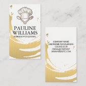 Chef Hat | Küchenkochwerkzeuge Visitenkarte (Vorne/Hinten)