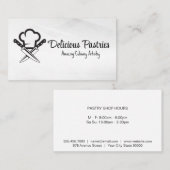 Chef Hat | Messer | Kulinarisch Visitenkarte (Vorne/Hinten)