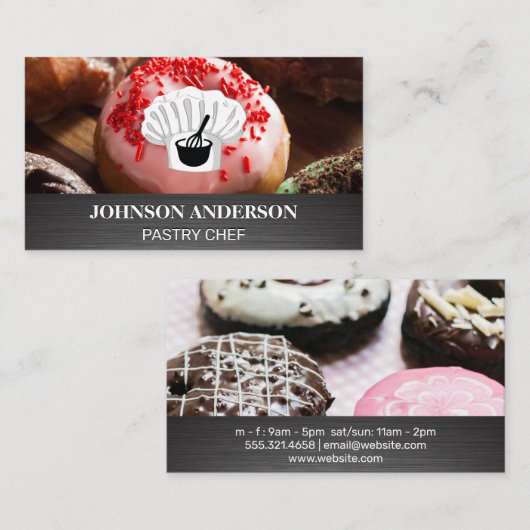 Chef Hat | Mischen von Whisk und Bowl Treuekarte (Vorne/Hinten)