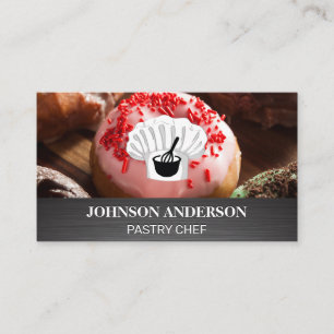 Chef Hat Mischen von Whisk und Bowl Treuekarte