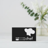 Chef Hat Visitenkarte (Stehend Vorderseite)