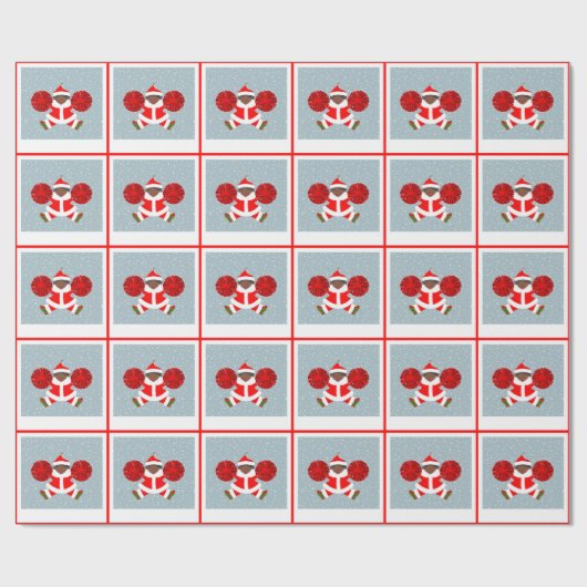 Chef Holiday Geschenke Wrapping Papier Geschenkpapier (Flach)