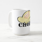 Chef Hut Grafik – Lustig & Stylisch  Kaffeetasse (Vorderseite Links)