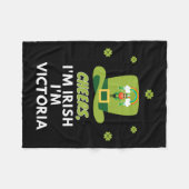 Chef Ich bin Irisch Ich bin Victoria Fleecedecke (Vorderseite (Horizontal))