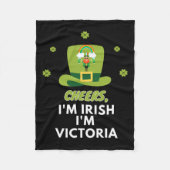 Chef Ich bin Irisch Ich bin Victoria Fleecedecke (Vorderseite)