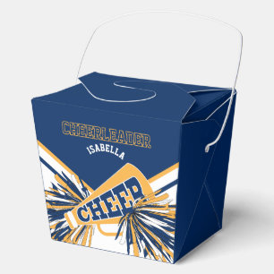 Chef in Blau, Weiß und Gold Geschenkschachtel