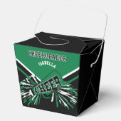 Chef in Grün, Weiß und Schwarz Geschenkschachtel (Vorderseite)