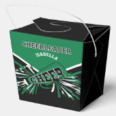 Chef in Grün, Weiß und Schwarz Geschenkschachtel (Rückseite)