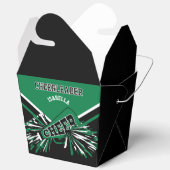 Chef in Grün, Weiß und Schwarz Geschenkschachtel (Offen)