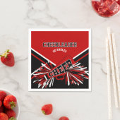 Chef in Rot, Weiß und Schwarz Serviette (Beispiel)