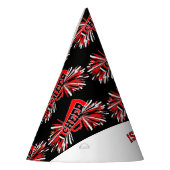 Chef in Schwarz, Weiß und Rot Partyhütchen (Links)