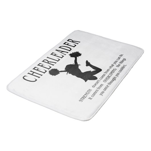 Chef inspirierendes Zitat Badematte (Schrägansicht)