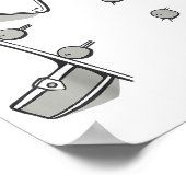 Chef Jacket Chef Costume Cook Cooking Funny Chef G Poster (Ecke)