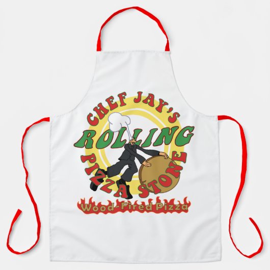 Chef Jay's Rolling Pizza Stone Apron Schürze (Vorderseite)
