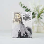 Chef Joseph höre mich Postkarte (Stehend Vorderseite)