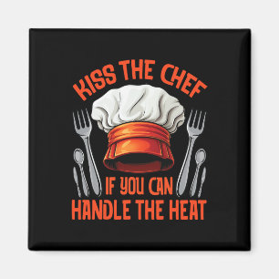 Chef Kiss Koch Enthusiast Grillen Rauchend  Magnet