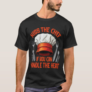 Chef Kiss Koch Enthusiast Grillen Rauchend T-Shirt
