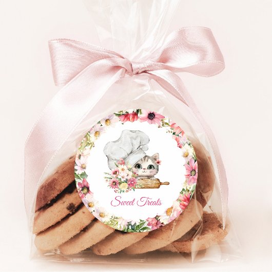 Chef Kitten Bäckerei Runder Aufkleber