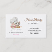 Chef Kitten Bakery Visitenkarte (Rückseite)