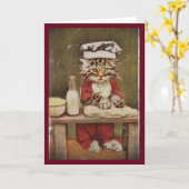 Chef Kitten Making Bread Karte (Gelbe Blume)