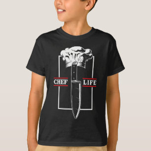 Chef Koch Leben Messer Restaurant Kochen Essen Kul T-Shirt