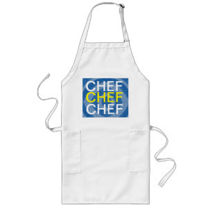 Chef Küchenchef Chefkoch Lange Schürze