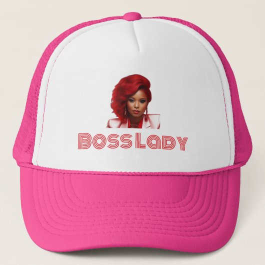 Chef-Lady-Trucker-Mütze Truckerkappe (Vorderseite)