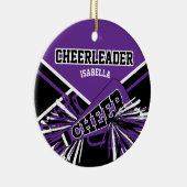 Chef 📣 💖 - Lila, schwarz und weiß Keramik Ornament (Rechts)